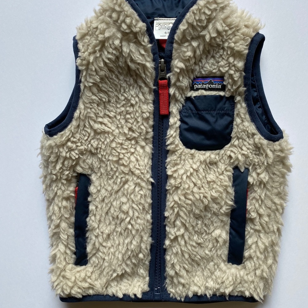 Patagonia Retro-X Baby Fleece Vest. Size 6-12 mos.